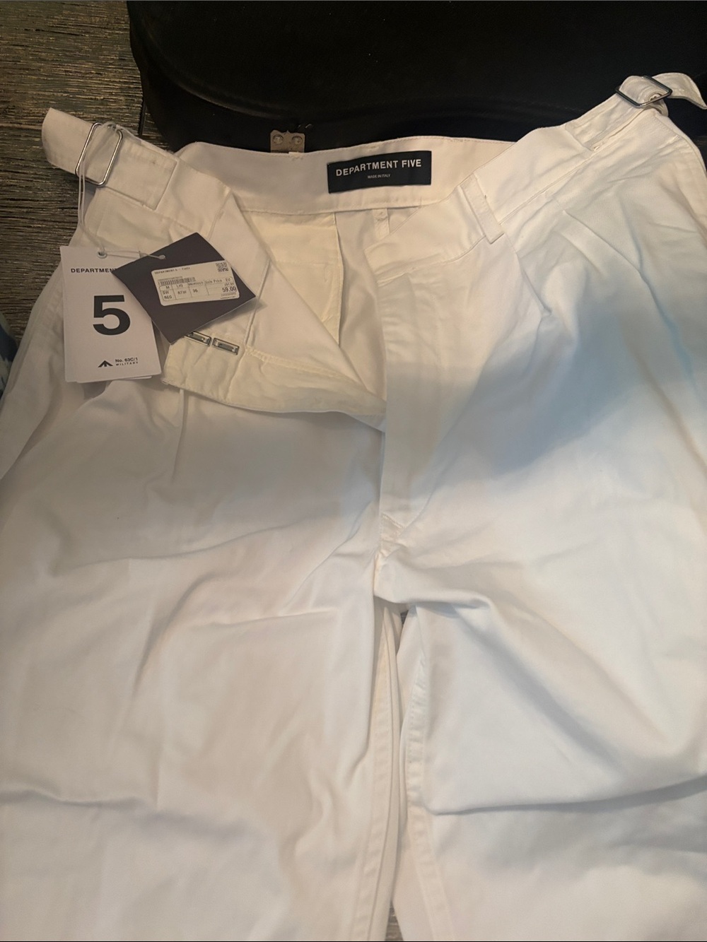Men’s Department 5 White Cotton Chino Pants New with Tags